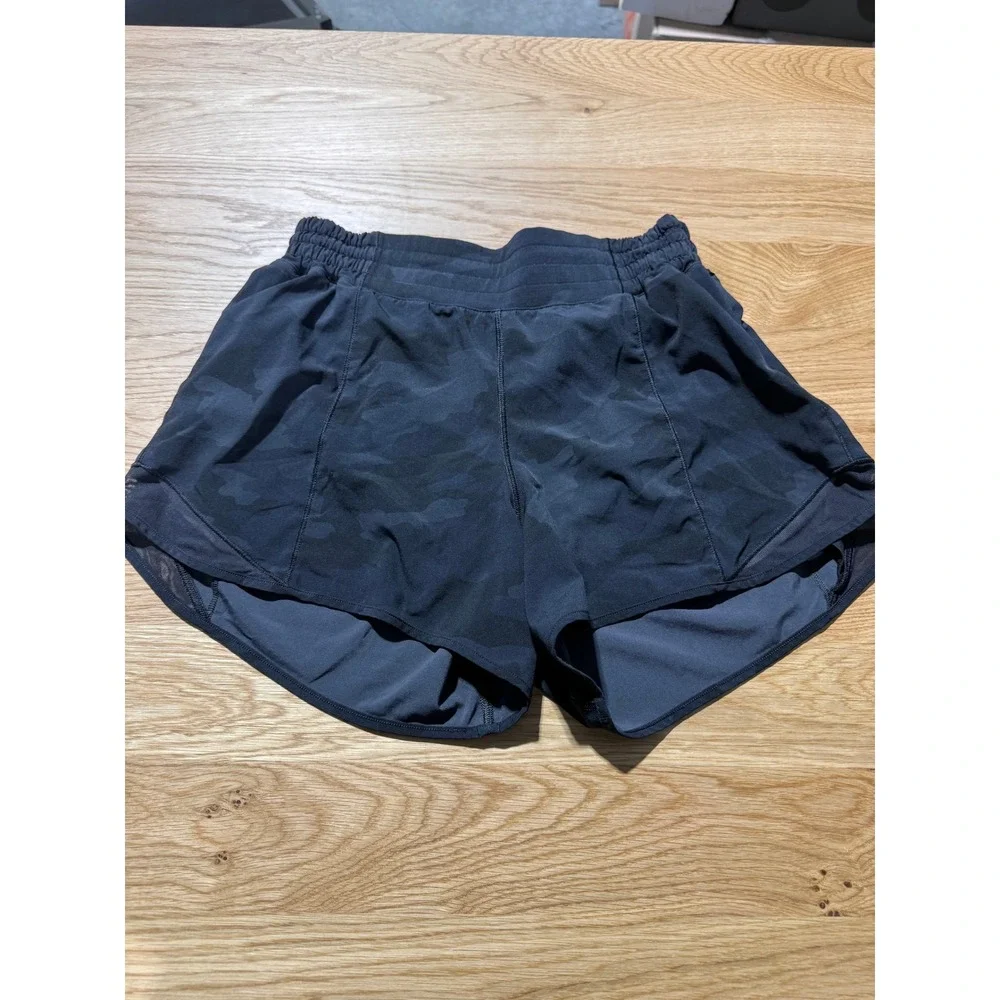 lululemon athletica Black Camo Tracker Shorts
